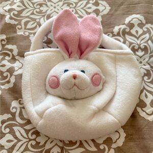 Cute Bunny Plush Easter Basket